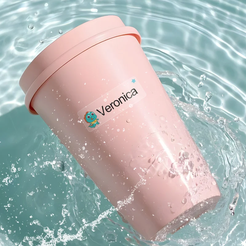 Custom Waterproof Transparent Name Stickers for Kids Supplies - Image 5