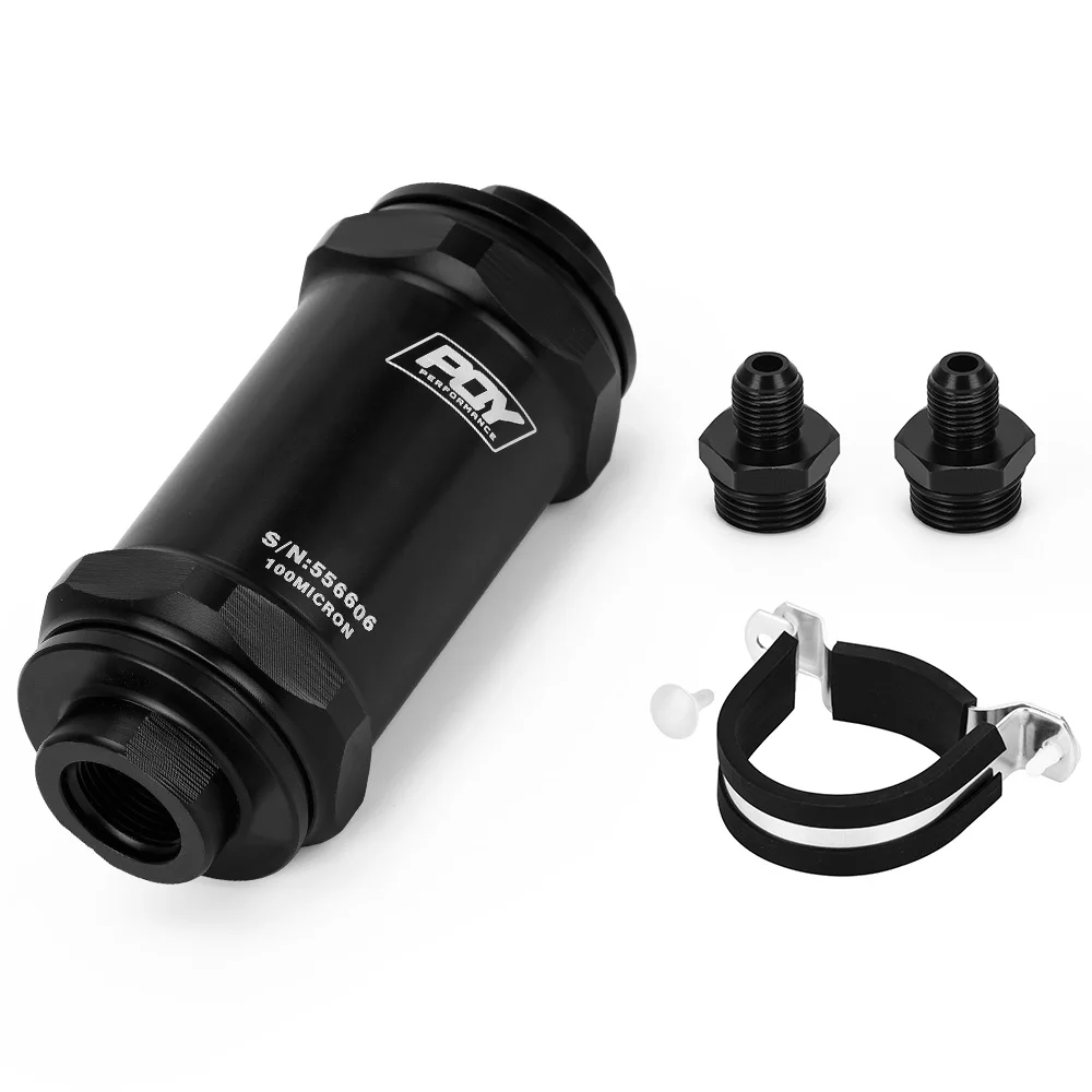 Inline Fuel Filter AN6 AN8 AN10 100 Micron Stainless Steel - Image 7