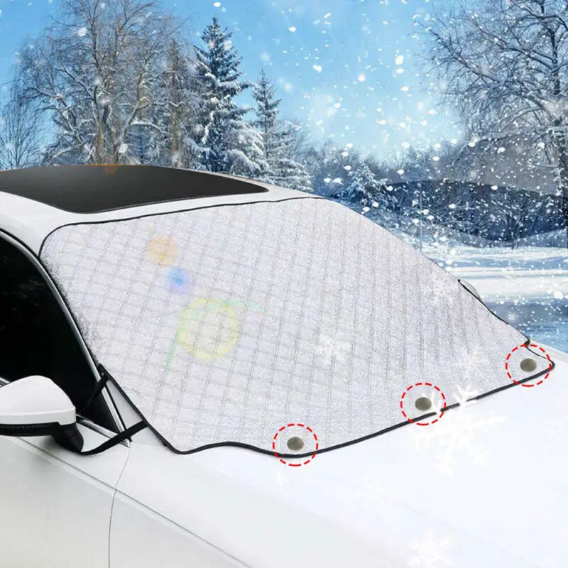 Winter Car Windshield Cover 4-Layer Anti-Snow Frost Shield - Image 3