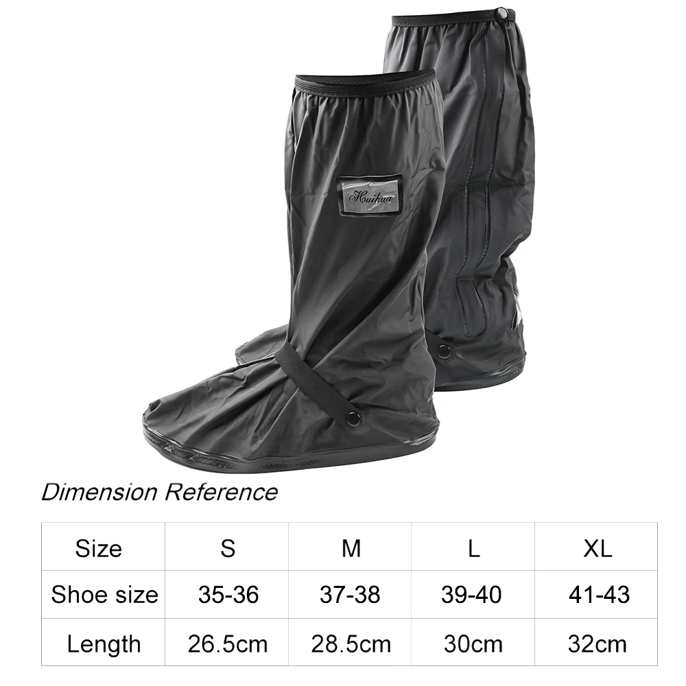 Waterproof Motorcycle Shoe Covers PVC Anti-Skid Footwear - Image 6