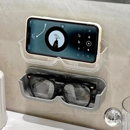 Wall-Mounted Glasses Storage Box Perforated Display Cabinet