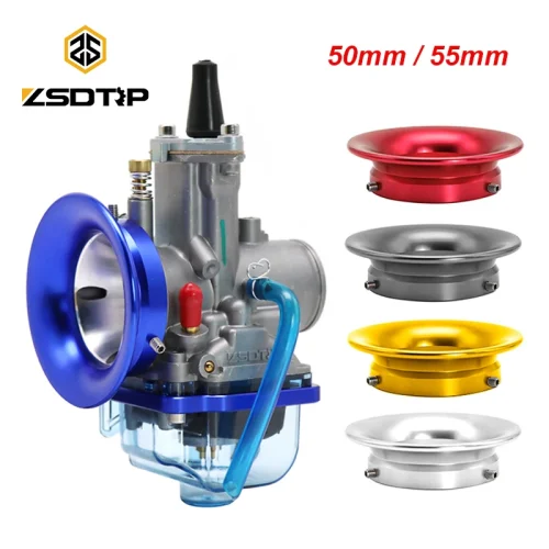 ZSDTRP Motorcycle Carburetor Air Filter Trumpet 50/55mm