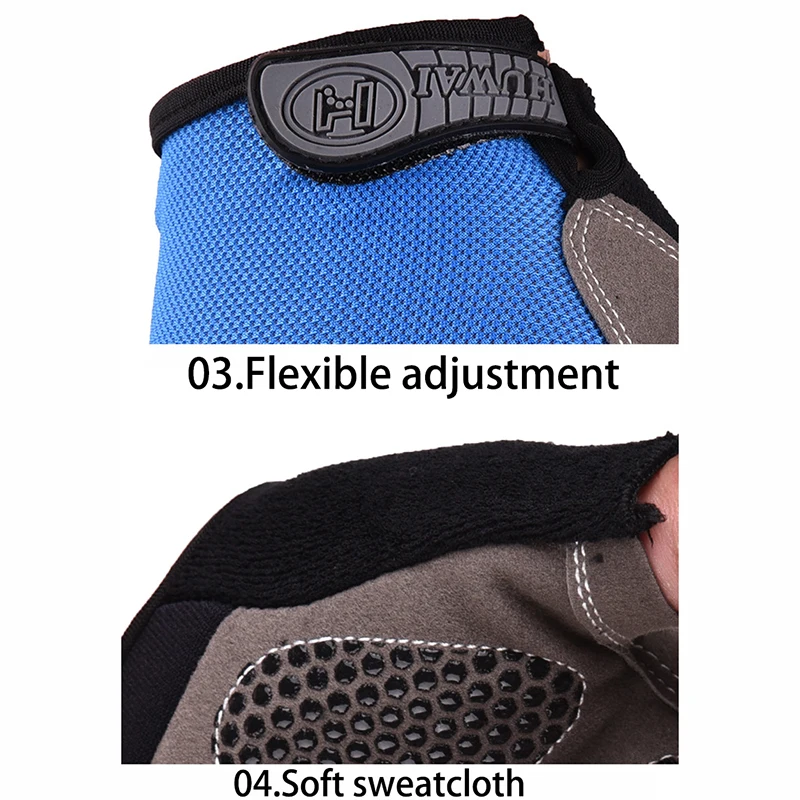 Fingerless Gym Gloves Anti-Slip Breathable for Training - Image 4