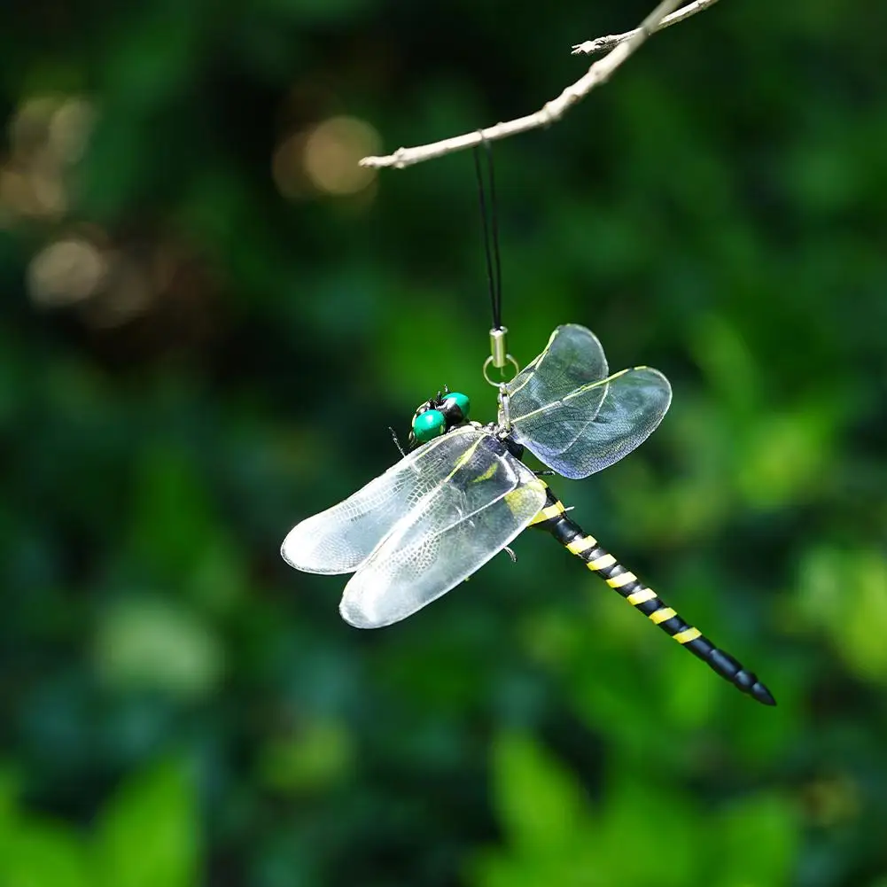 Realistic 12cm PVC Dragonfly Model Garden Ornament - Image 5