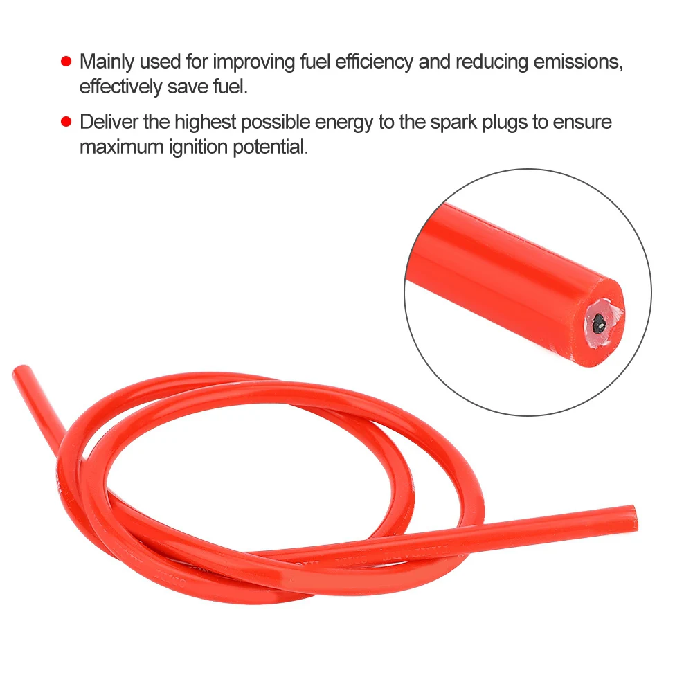 8mm Silicone Ignition Cable Wire for Car Auto Replacement - Image 2