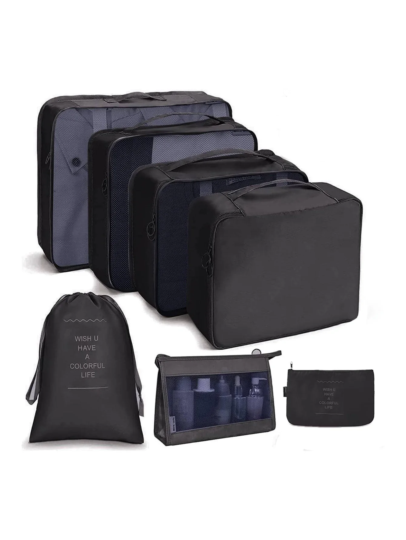 Portable Polyester Packing Cubes Travel Organizer Set 10 Pcs - Image 19