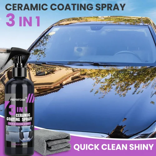3-in-1 Car Ceramic Coating Spray Nano Hydrophobic Protection