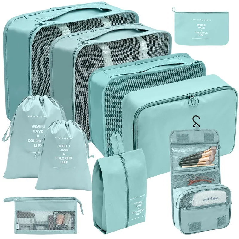 Portable Polyester Packing Cubes Travel Organizer Set 10 Pcs - Image 24
