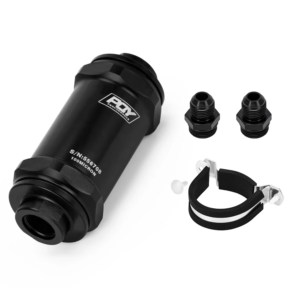 Inline Fuel Filter AN6 AN8 AN10 100 Micron Stainless Steel - Image 8