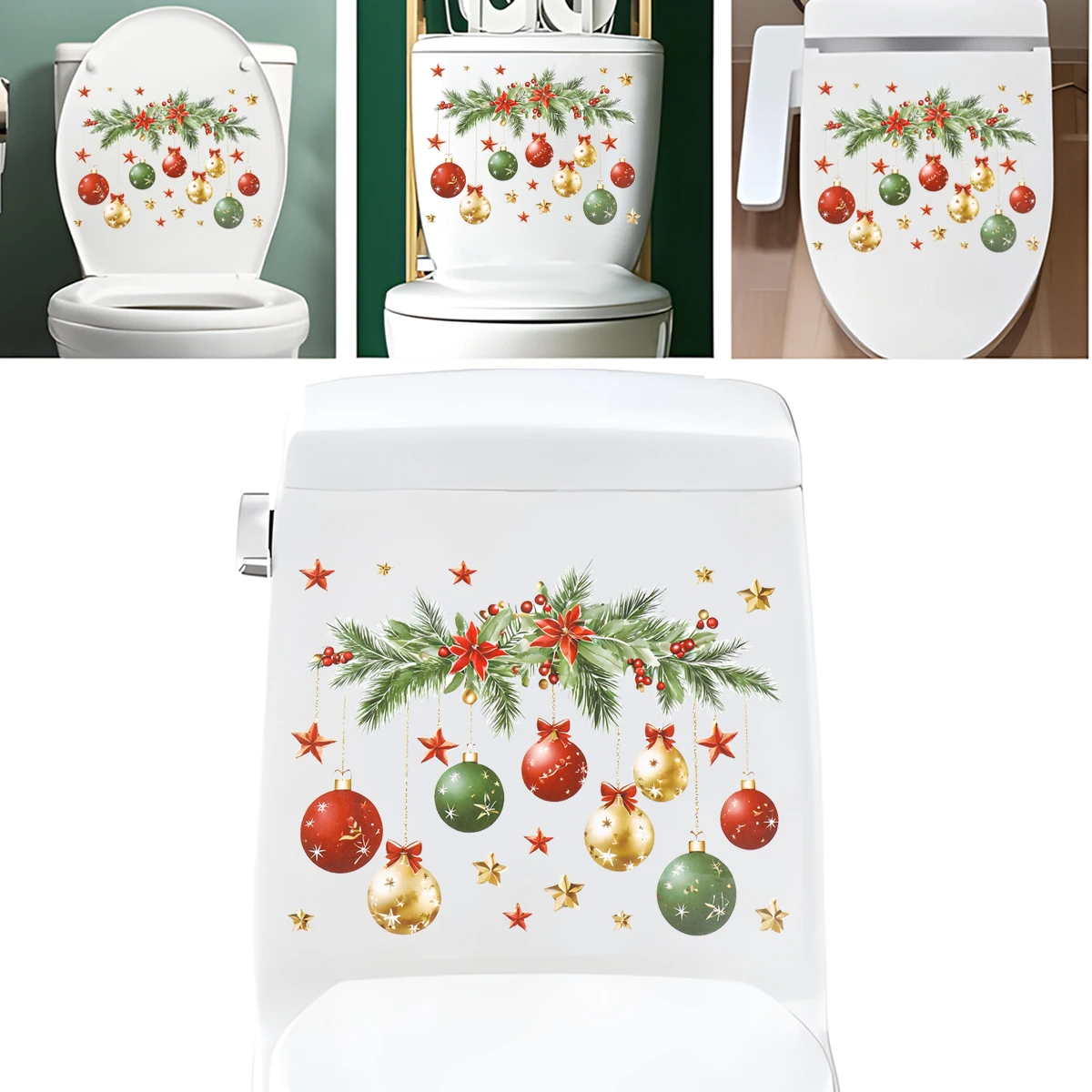 Christmas Toilet Sticker Home Decoration Xmas Ornament 2026 - Image 6