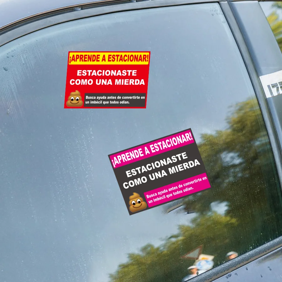 160 Pcs Humorous Spanish Parking Warning Stickers Self-Adhesive - Image 5