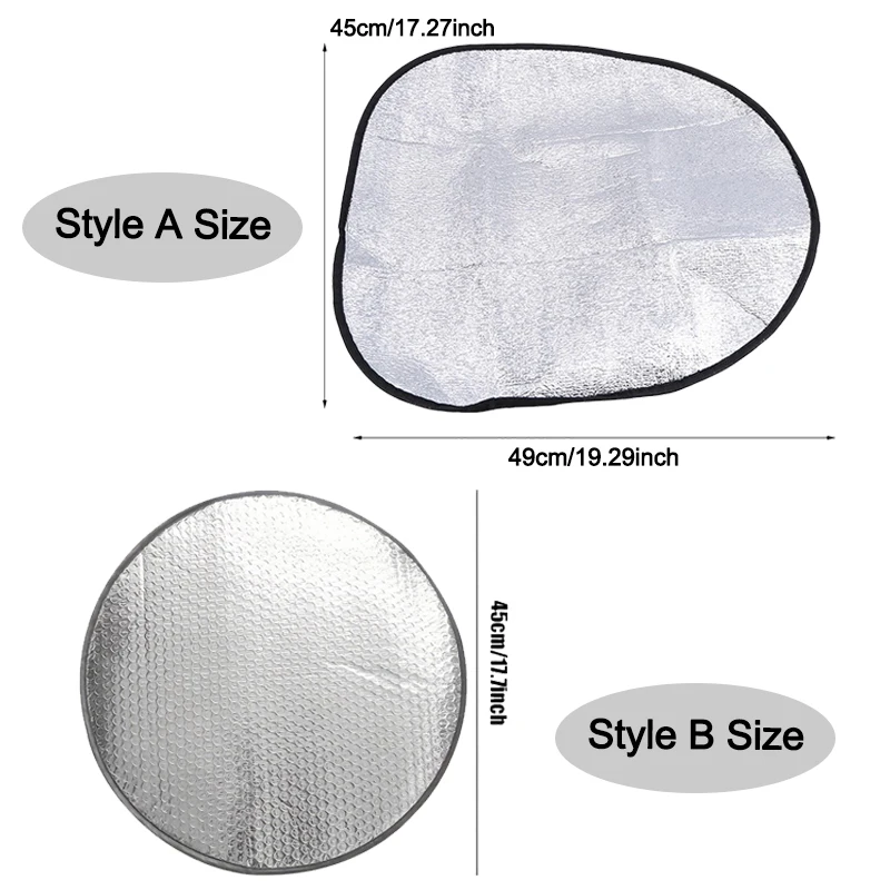 Double Thick Car Steering Wheel Sun Shade Anti-UV Cover - Image 5