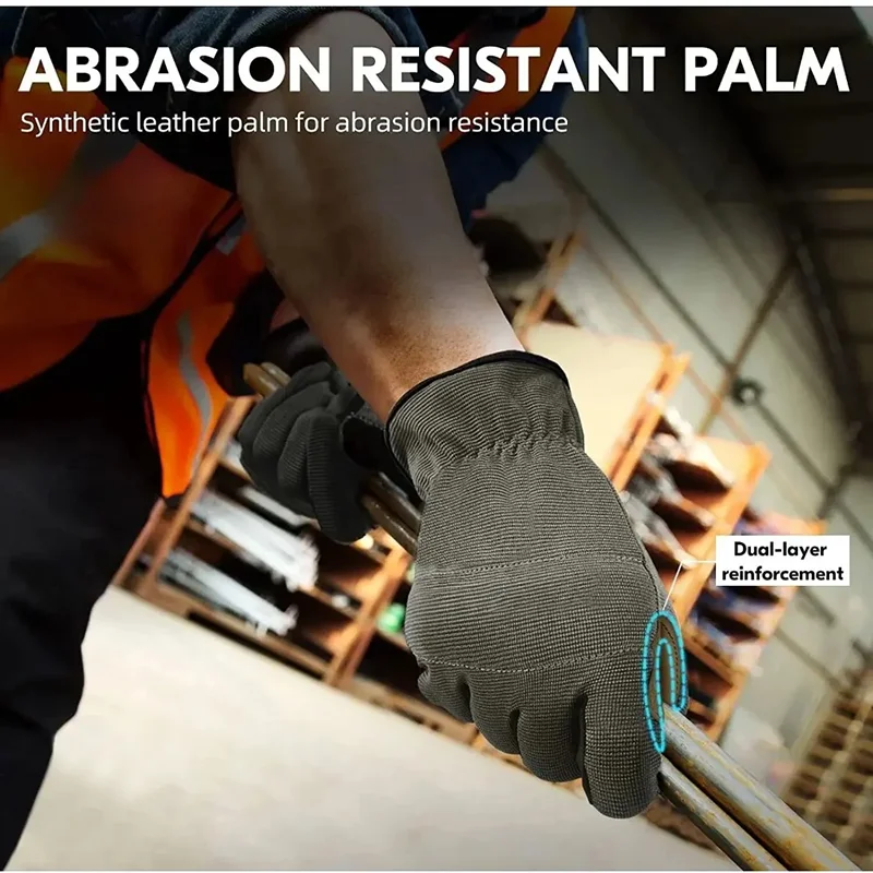 High Dexterity Touch Screen Work Gloves for Men Women - Image 3