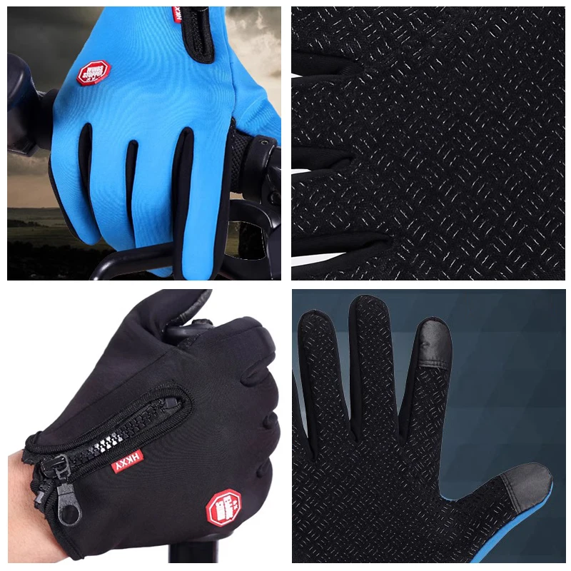 Unisex Touchscreen Winter Gloves Windproof Non-Slip Cycling - Image 2