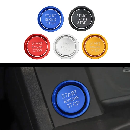 Audi Engine Start Stop Ignition Ring Sticker Case Cover