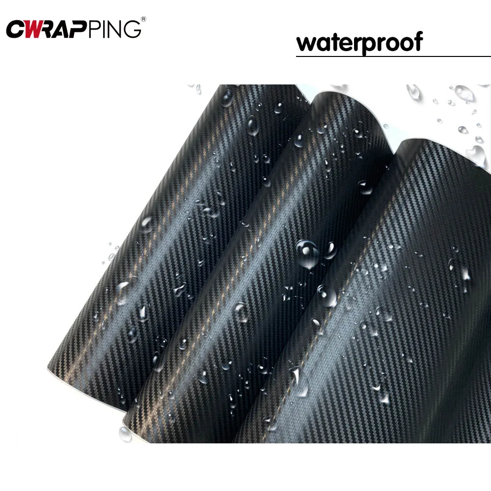 Carbon Fiber Vinyl Wrap Black PVC Film for Cars Motorcycles - Image 4