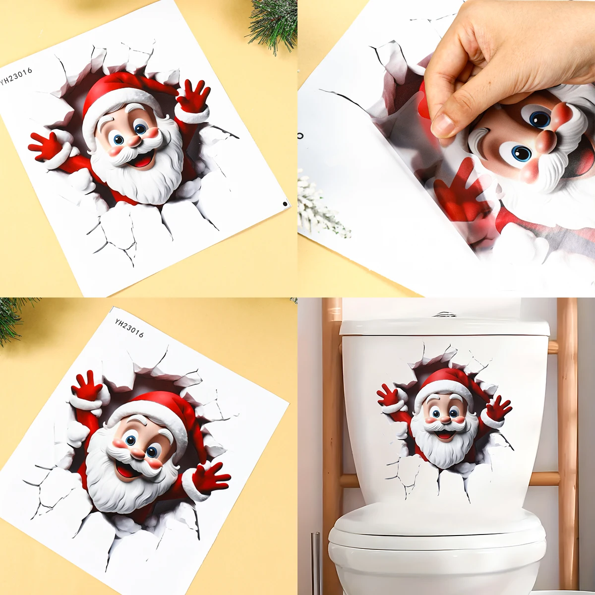 Christmas Toilet Sticker Home Decoration Xmas Ornament 2026 - Image 5