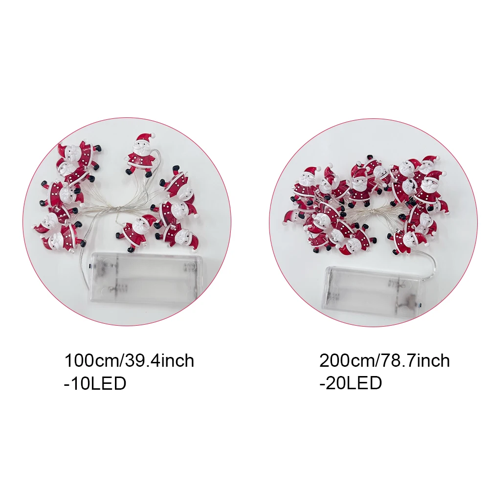 Runtowo Santa Claus Snowman LED Light String Christmas Decoration For Home Xmas Tree Ornament 2025 Navidad Gift 2026 New Year - Image 6